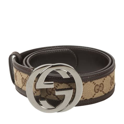 gucci vintage gg belt two tone|Gucci belt price original.